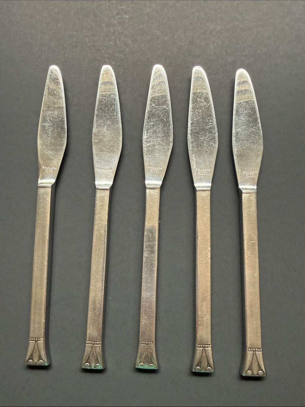 Vintage Stainless Steel Butter Knives - Set of 5 - Stanley Robert’s Royalty